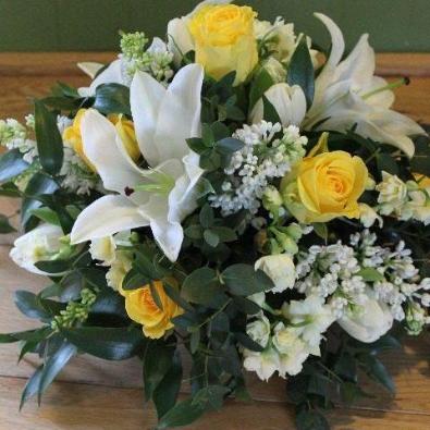 Funeral Posy - Gold, Yellow and White Flowers